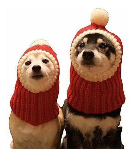 Hotumn Funny Winter Dog Beanies Cap Con Pompon Xmq6w