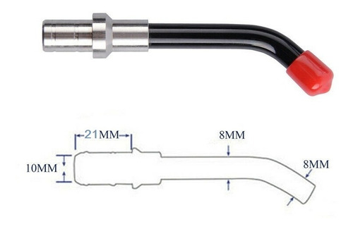 Punta Fibra Óptica Lámpara Dental Fotocurado 10mmx21mm
