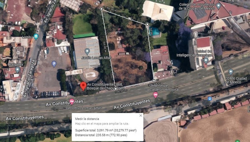Imagen 4 de 7 de Venta De Terreno En Av Constituyentes, Cdmx