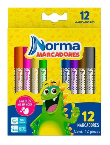 Marcadores Lavables Norma X12 Unidades