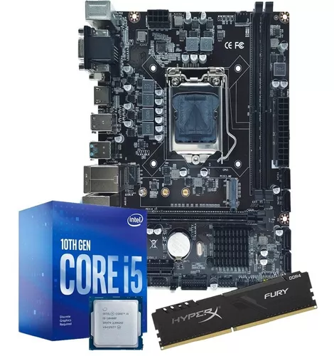 Kit Upgrade Intel Core i5 10400F Placa Mãe H510M DDR4