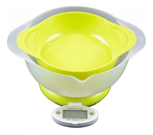 Balanza De Cocina Digital Plegable Hasta 5kg Con Dos Bowls