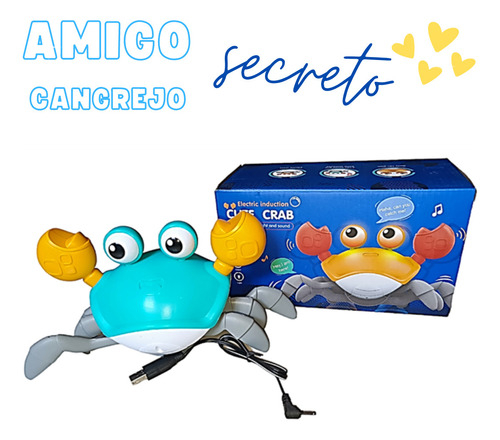 Juguete Cangrejo Con Movimientos Y Musica, Ideal Para Bebes