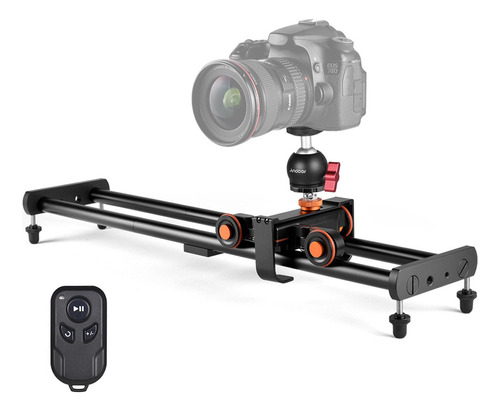 Andoer Cámara Video Dolly Slider Kit Con 3 Ruedas Auto Dolly