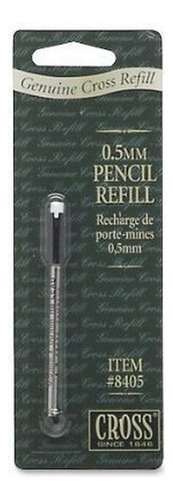 Recargas Plomo Y Goma Cruz, 0.5mm, Hb, Negro, Set 2