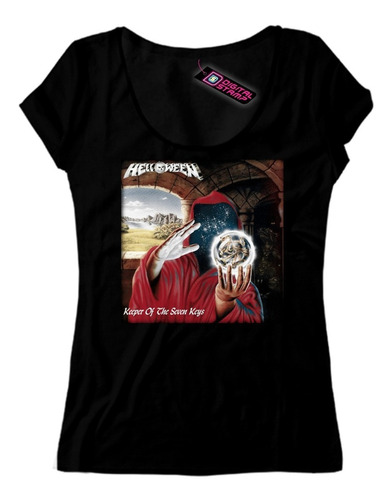 Remera Mujer Helloween 2 Keeper Of The Sev Digital Stamp Dtg