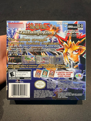 Yu-gi-oh! 7 Trials To Glory Game Boy Advance Sin Manual (Usado)