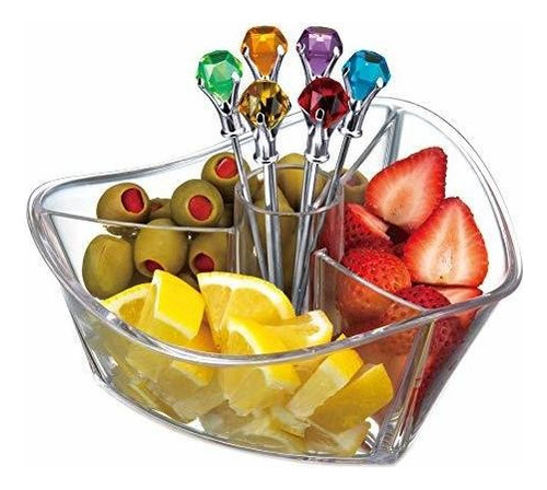 Prodyne Gs7c Garnish Server Juego De 6 Clear