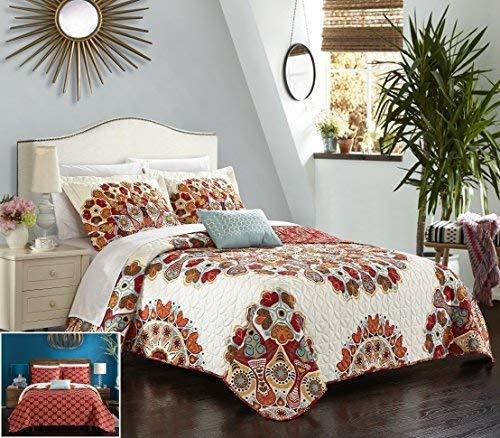 Chic Home 4 Piezas Rouen A Gran Escala Paisley Bohemio Estam