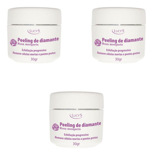 Peeling De Diamante Rosa Mosqueta Esfolia 3 Unidades