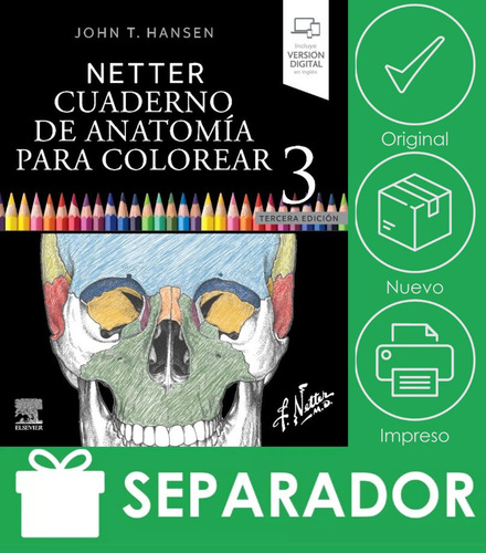 Netter Cuaderno De Anatomia Para Colorear 3a -original-