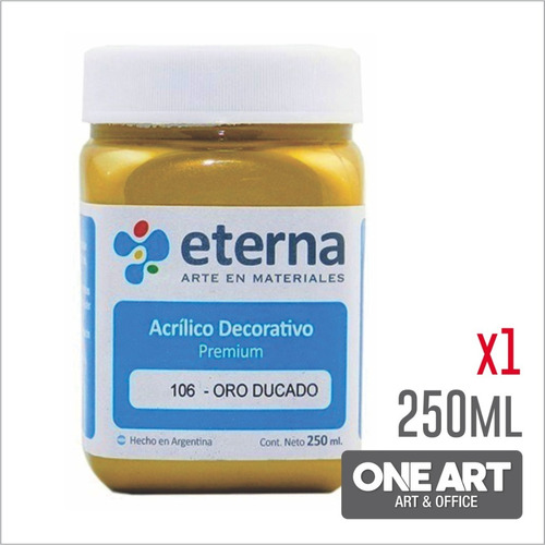 Acrilico Decorativo Metalizado Eterna 250ml