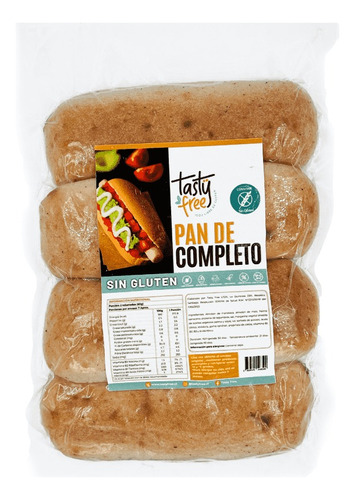 Pan De Completo Envasado Al Vacio Sin Gluten 400g