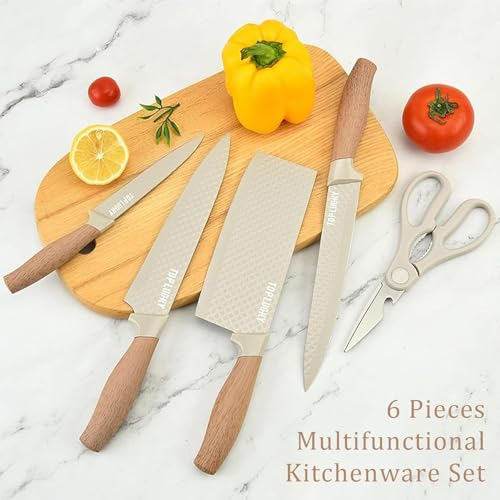 Set De Cuchillos De Cocina, Set De 6 Cuchillos Profesionales