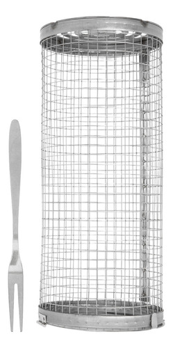 Cesta Enrollable Para Barbacoa De Rejilla Abierta De Acero I
