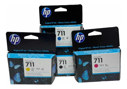 Pack 4 Cartuchos 711 Hp Originales Cz130a Cz131a Cz132a Cmyk