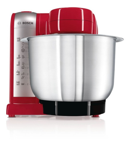 Batidora Planetaria Robot De Cocina Bosch Mum48r1 Roja Ebz