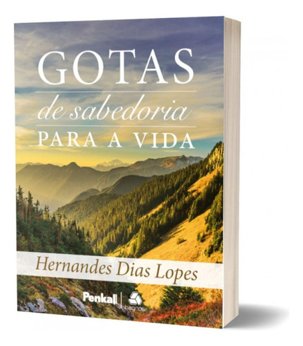 Livro Devocional Gotas De Sabedoria Para A Vida, De Lopes, Hernandes Dias. Editora Hagnos, Capa Mole, Edição 1 Em Português, 2021