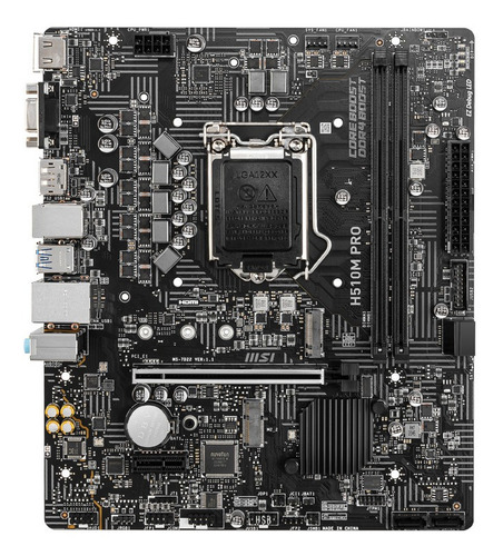Imagen 2 de 2 de Tarjeta Madre Msi H510m Intel Socket Lga 1200 Gen 10 Y 11