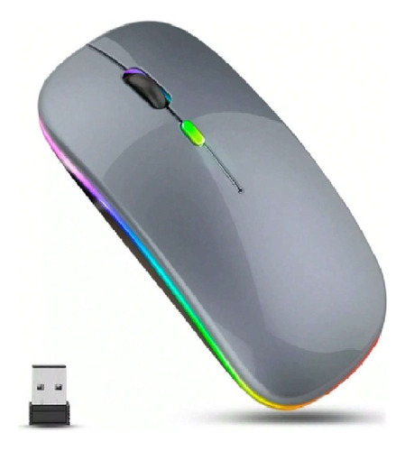  Mouse Ratón Recargable Inalámbrico Y Bluetooth5.0+2.4g Rgb