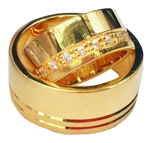 Argollas Matrimonio Chapadas Oro 24 Kilates