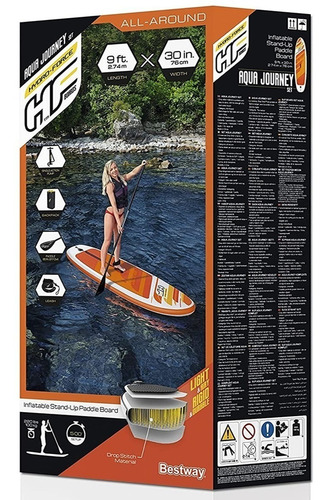 Tabla Stand Up Inflable Bestway Paddle Board Aqua Journey