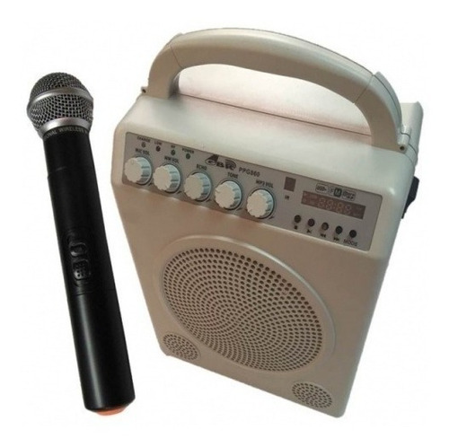 Gbr Ppg 860 Bafle Portatil 5 Pulgadas Mp3 Bateria Microfono