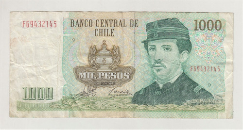 Billete Chile 1000 Pesos Año 2002 (c85)