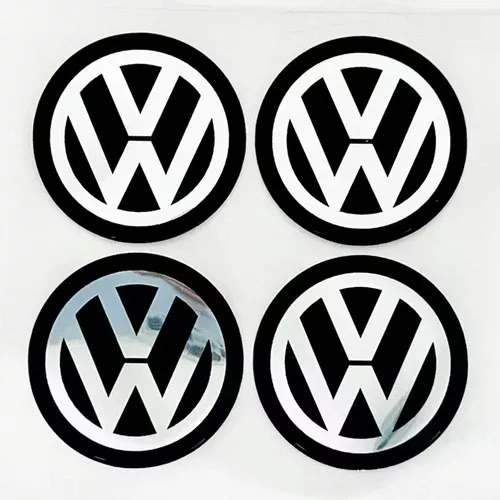 Adesivos Emblema Roda Resinado Volkswagen 48mm Cl15 Cor PADRÃO