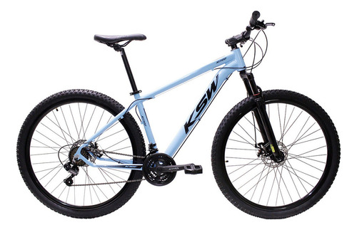 Bicicleta Aro 29 Ksw Aluminio Cambios Shimano 21 Marchas Cor Azul-celeste Tamanho Do Quadro 19