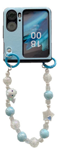 Pearl Chain Blue Phone Case For Find N2