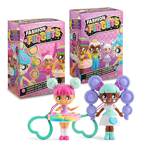 Fashion Fidgets Sensory Toy Dolls - Push Pop Fidget Toy Pack