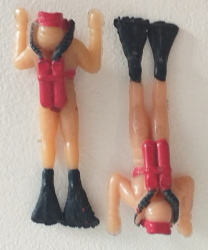 Imagen 7 de 9 de Acuanauta Hombre Rana Soldadito Figura Retro Vintage