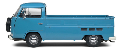 Miniatura Volkswagen Kombi T2 Pick Up 1968 Azul 1:18 Solido