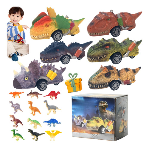 Conjunto De Carros De Brinquedo Com Inércia De Dinossauro Si