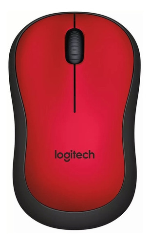 Mouse inalámbrico Logitech  MOUSE M220 Silent M220 rojo