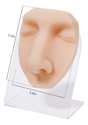 Simulação De Prática De Punção De Tatuagem De Modelo Facial