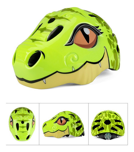 Batfox Casco Ciclismo Carretera Niño Bicicleta Casco Dinosau