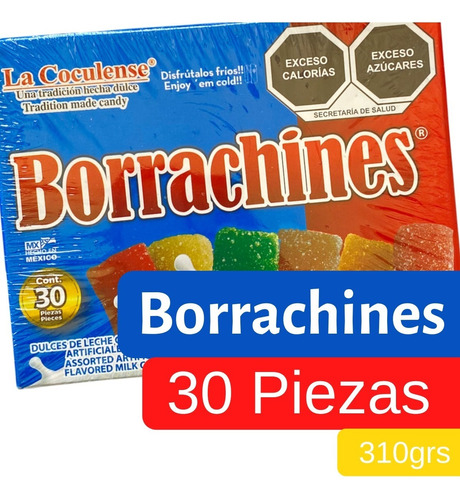 Borrachines La Coculense 30 Pack Dulces 310gr Variedad Sabor