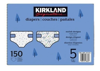Caja De Pañal Kirkland Etapa 5 Unisex Con 150 Piezas