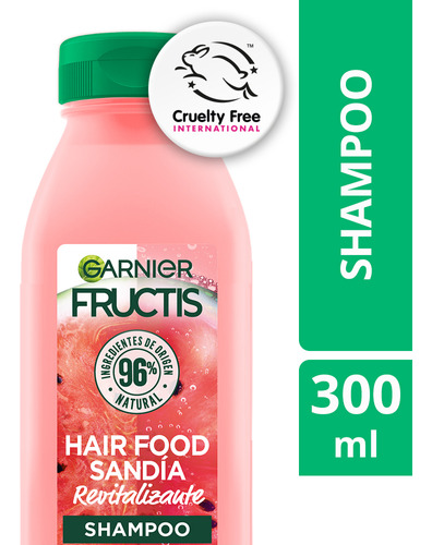  Shampoo Garnier Fructis Hair Food Sandía 300ml