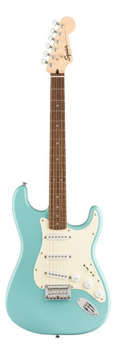 Guitarra eléctrica Squier by Fender Bullet Stratocaster HT de álamo tropical turquoise brillante con diapasón de laurel indio