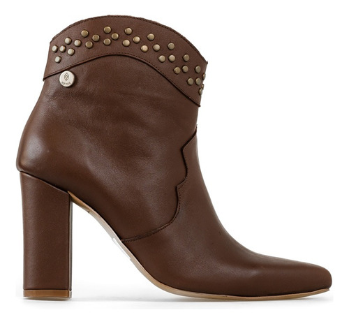 Botas De Cuero Con Tachas Mujer Nesli Heyas