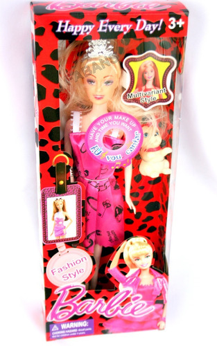 Muñeca Barbie Fashion Juguete Niña Figura 