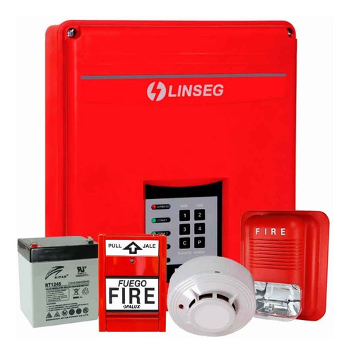 Kit Panel Alarma Sistema Contra Incendio Linseg Fx4