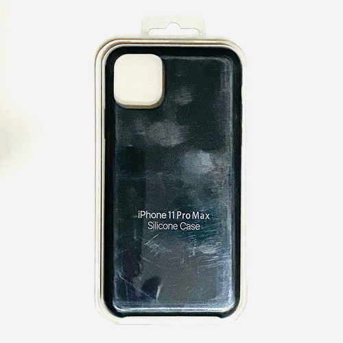 Estuche De Silicón Color Negro iPhone 11 Pro Max
