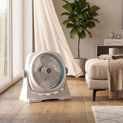 Ventilador 2-en-1 De Piso Y Pared De 12 Pulgadas/30 Cm Vortex Afv-1212 Potente 3 Velocidades Blanco 30.48 Cm Plástico