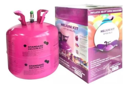 Kit Inflador De Globos Helio Incluye 30 Globos Latex Regalo