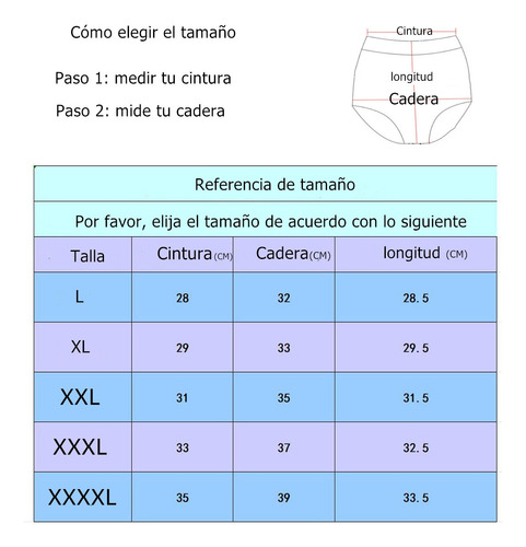 Calzoncillos De Algodón De Cintura Alta Para Mujeres 6 Pieza