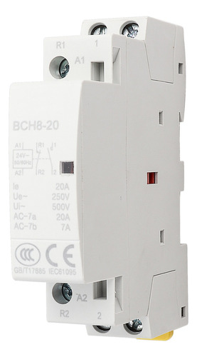 Contator Ac 2p 20a, Suporte Doméstico Em Trilho Din 1no 1nc